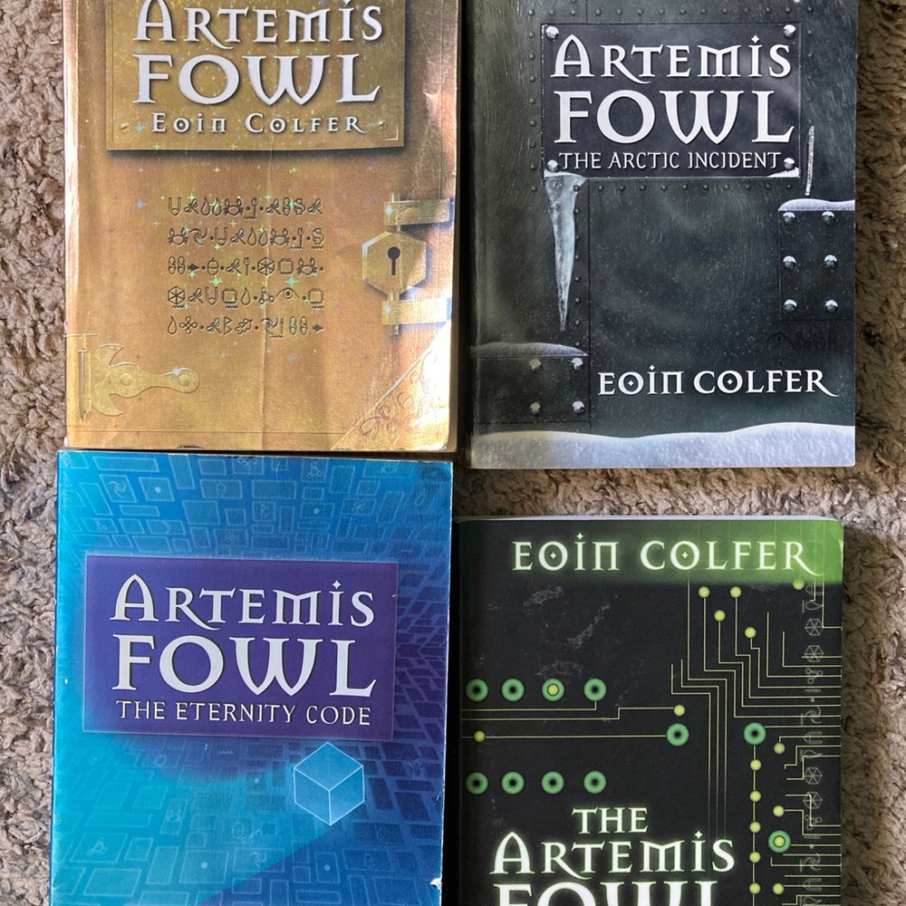 Artemis Fowl Book Set Lot 4 Eoin Colfer The Arctic Incident Eternity Code Files